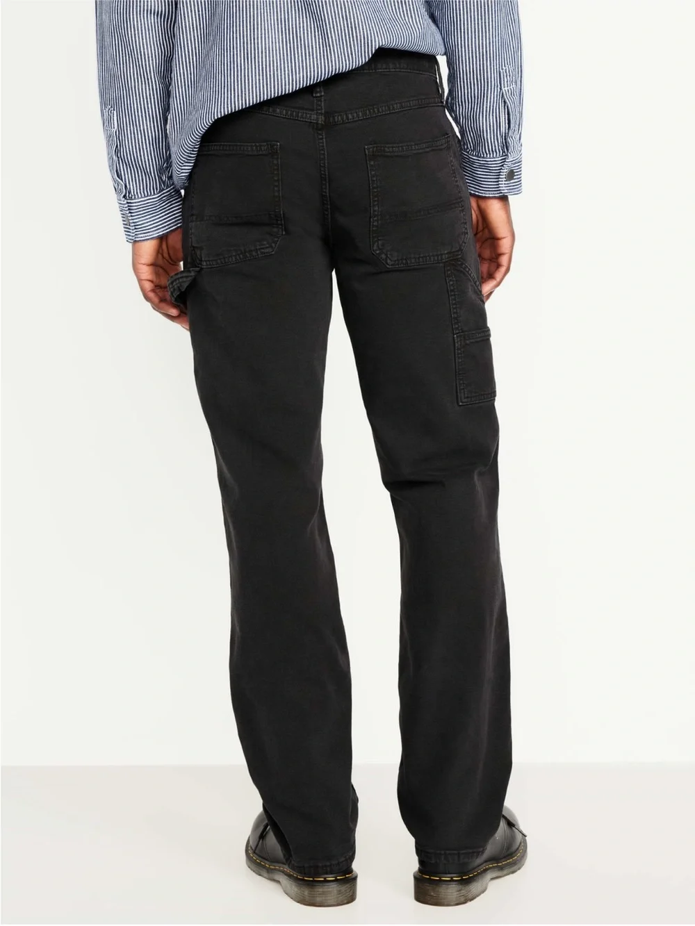 Men's Black Straight-Leg Jeans